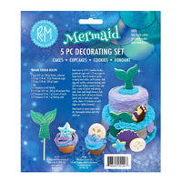 Mermaid Tin-Plated Cake Decorating Cutter Kit