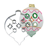 Christmas Bauble with Punch-out Deluxe Cookie Cutter Stainless Steel