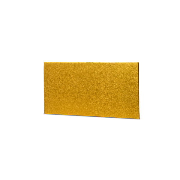 Unwrapped Yule Log/Loaf Cake Board Gold 10in