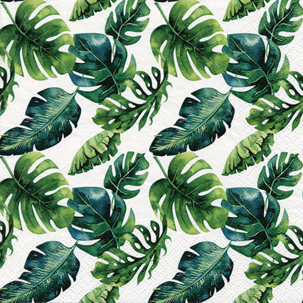 Tiflair Dense Jungle Leaves Lunch Napkins 3 ply