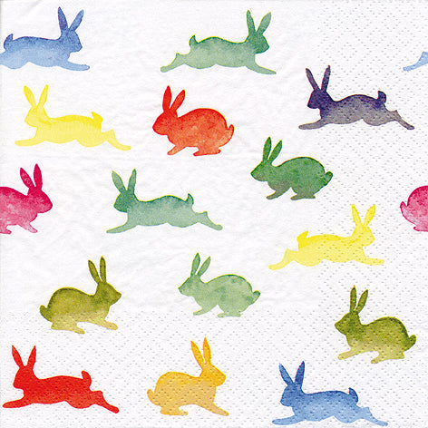 Tiflair Colourful Spring Rabbits Lunch Napkins 3 ply