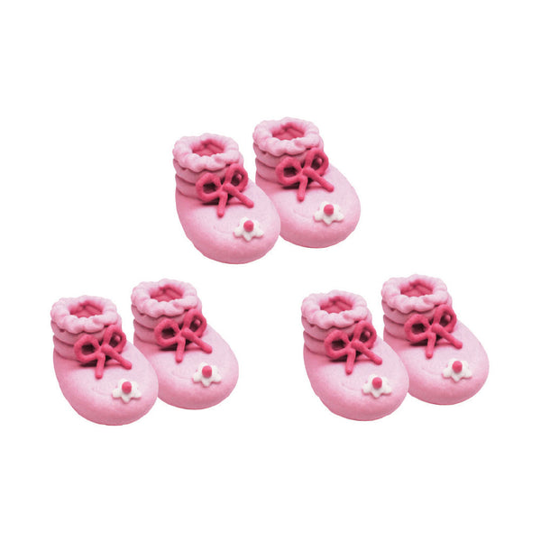 Booties Sugarcraft Toppers Pink