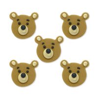 Teddy Bear Face Sugarcraft Toppers
