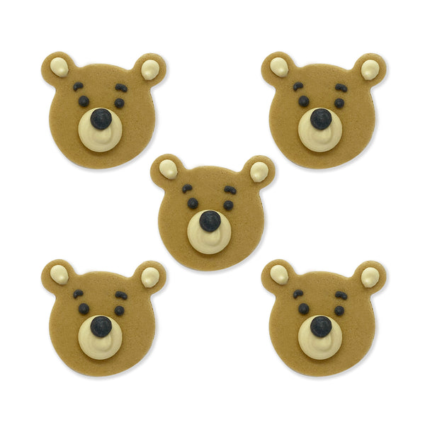 Teddy Bear Face Sugarcraft Toppers