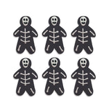 Halloween Spooky Skeletons Sugar Toppers