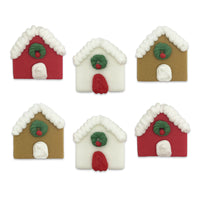 Christmas Village Sugar Toppers