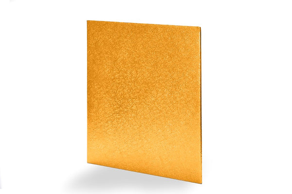 Individually Wrapped Square Cake Board Gold 10in