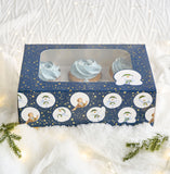 The Snowman™ Snow Wonderful Cupcake Box for 6 Cupcakes Foil
